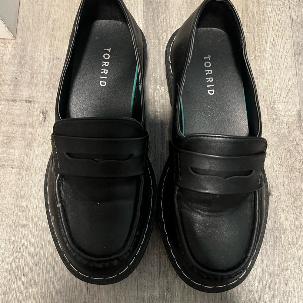 Torrid Classic Black Loafers